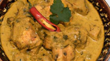 Indická kuřecí korma s mandlovou omáčkou