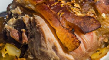 Pečené vepřové s jablčným zelím