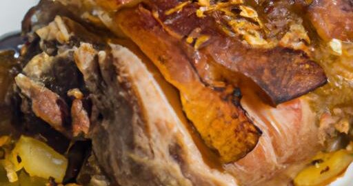 Pečené vepřové s jablčným zelím