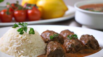 Íránská jehněčí kofta s rýží