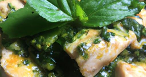 Kuře s thajským bazalkovým pestem