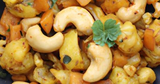 Aloo Gobi s kešu oříšky