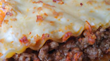 Lasagne Bolognese Klasické italské jídlo s mletým masem
