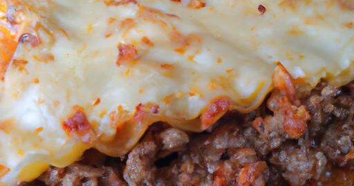 Lasagne Bolognese Klasické italské jídlo s mletým masem