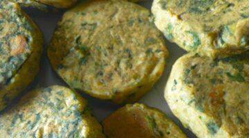 Bramborové placičky se špenátem a tofu