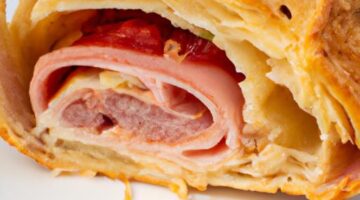 Kuřecí kapsa plněná šunkou a sýrem