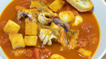 Bouillabaisse s restovanou bagetou