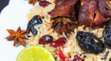 Biryani s jehněčím a sušenými švestkami