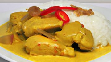 Indonéský kuřecí curry s rýží