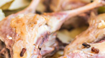 Králík pečený s česnekovou omáčkou