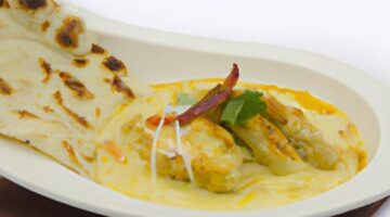 Naan s kuřecím kormou