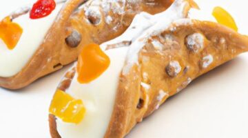 Cannoli s ricottou a kandovanými ovocem