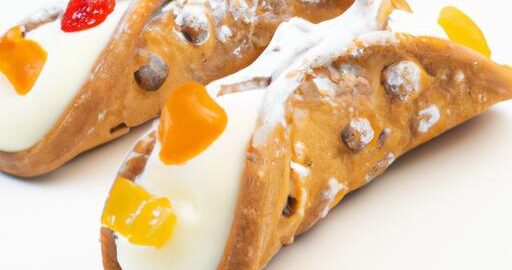 Cannoli s ricottou a kandovanými ovocem