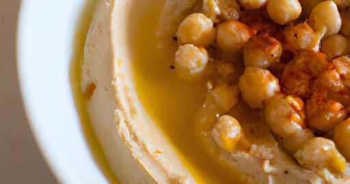 Hummus s olivovým olejem a cizrnou