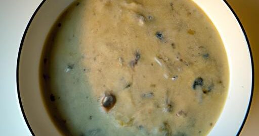 Smetanová žampionová polévka s česnekem