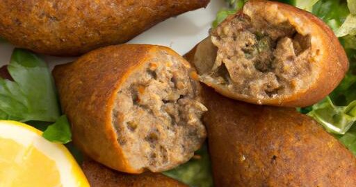 Kibbeh plněné jehněčím mletým masem