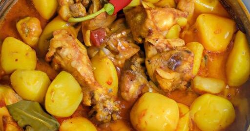 Kuřecí kořeněný hrnec s bramborami