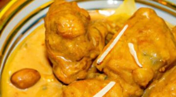 Korma z kuřecího masa s mandlovou omáčkou