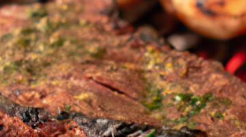 Asado na grilu s chimichurrim