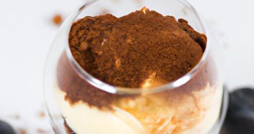 Borůvkový tiramisu s mascarpone a kávou