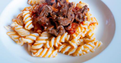 Fritovaný těstovinový plátek s hovězím