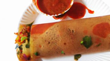 Masala Dosa se zeleninovou náplní