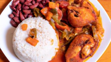 Kuřecí smaženice s fazolemi