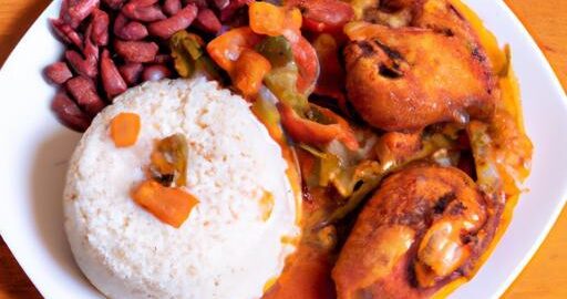 Kuřecí smaženice s fazolemi