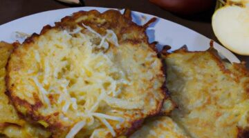 Bramboráky s jablky a skvarky