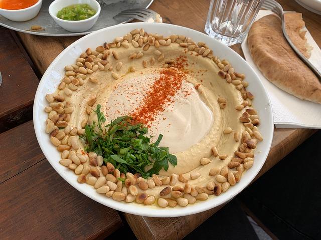 Humus s tahini a olejem