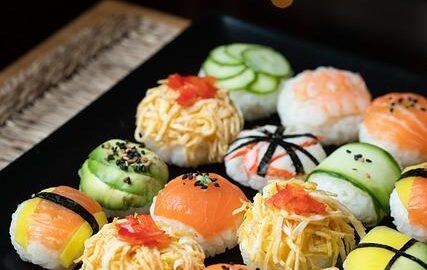 Sushi rýžová placka z ryb