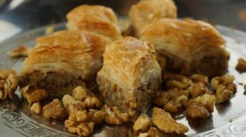 Baklava s vlašskými ořechy a medem