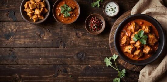 Tikka masala kuřecí placičky s chorizem