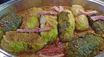 Zelné závitky s masem