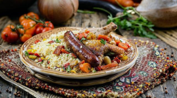 Couscous s hovězím masem a švestkami