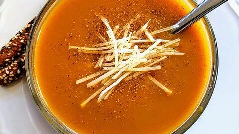 Bramborová polévka s mrkví a kmínem