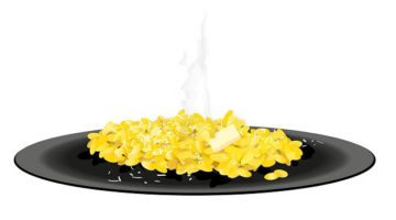 Risotto s kuřecím masem a žampiony