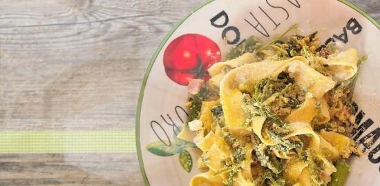 Pappardelle s rajčaty a bazalkou