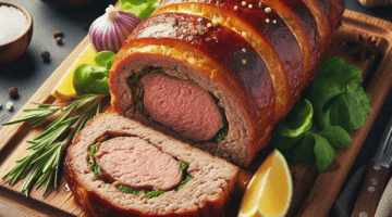 Kuřecí roláda s bylinkovou náplní