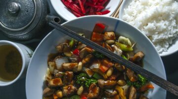 Kung Pao kuřecí maso se sójovými fazolkami