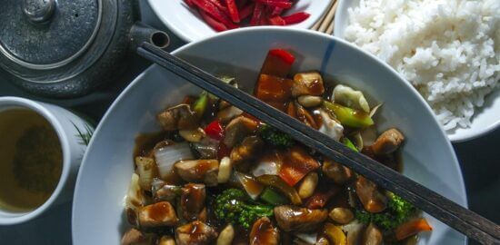 Kung Pao kuřecí maso se sójovými fazolkami