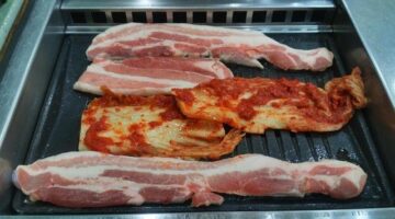 Samgyeopsal – vepřové karbanátky s kimchi
