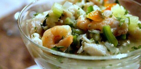 Ceviche z lososa s mango