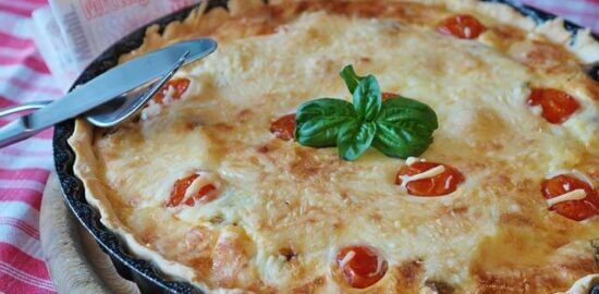 Quiche Lorraine s houbovou náplní