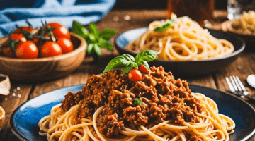 Ragu bolognese s čerstvou bazalkou
