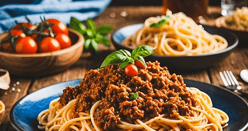 Ragu bolognese s čerstvou bazalkou