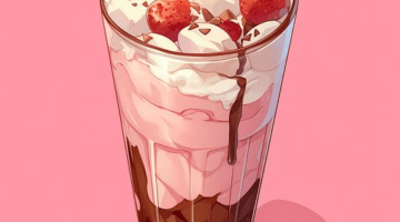 Jahodový sorbet s pistáciemi