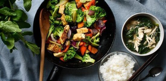 Tofu s grilovanou zeleninou