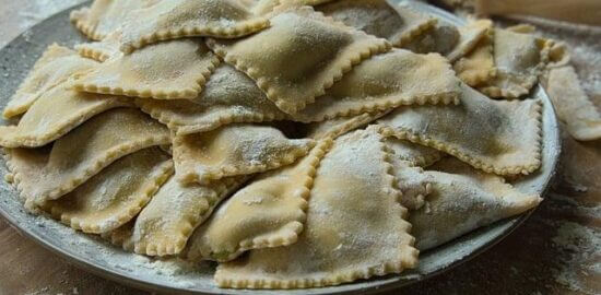 Ravioli severní Itálie s ricottou