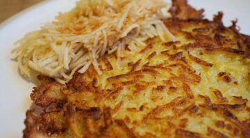 Bramborové placky s čočkou a zeleninou